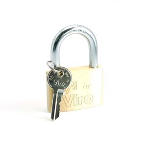 Candado plano 60 mm gancho corto - VIRO