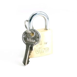 Candado plano elaborado en acero para uso en interiores de 30 mm - VIRO