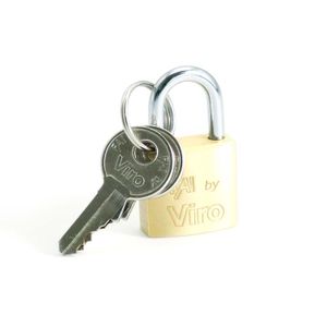 Candado plano elaborado en acero para uso en interiores de 20 mm - VIRO