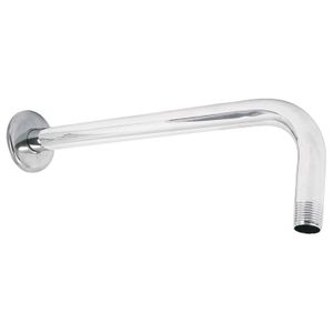 Brazo recto con chapetón para regadera, 30 cm, cromo - FOSET