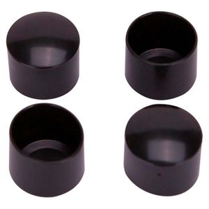 Regatón redondo plástico de 1 pulgada para sillas con patas metálicas; pack x 4 - PROSOURCE
