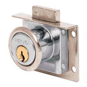 Cerradura para mueble, modelo 24, cromo - HERMEX
