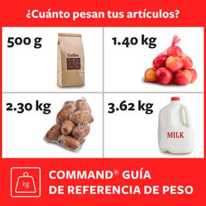 Gancho plástico autoadhesivo grande multiusos - COMMAND