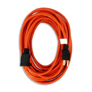 Extensión Eléctrica con una tercera linea de proteccion de puesta a tierra. Fabricada con un cable flexible tipo SJTW de 3 conductores - CORDS