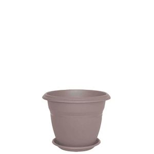 Macetero plástico redondo FLORA de 50 cm con base - PLAPASA