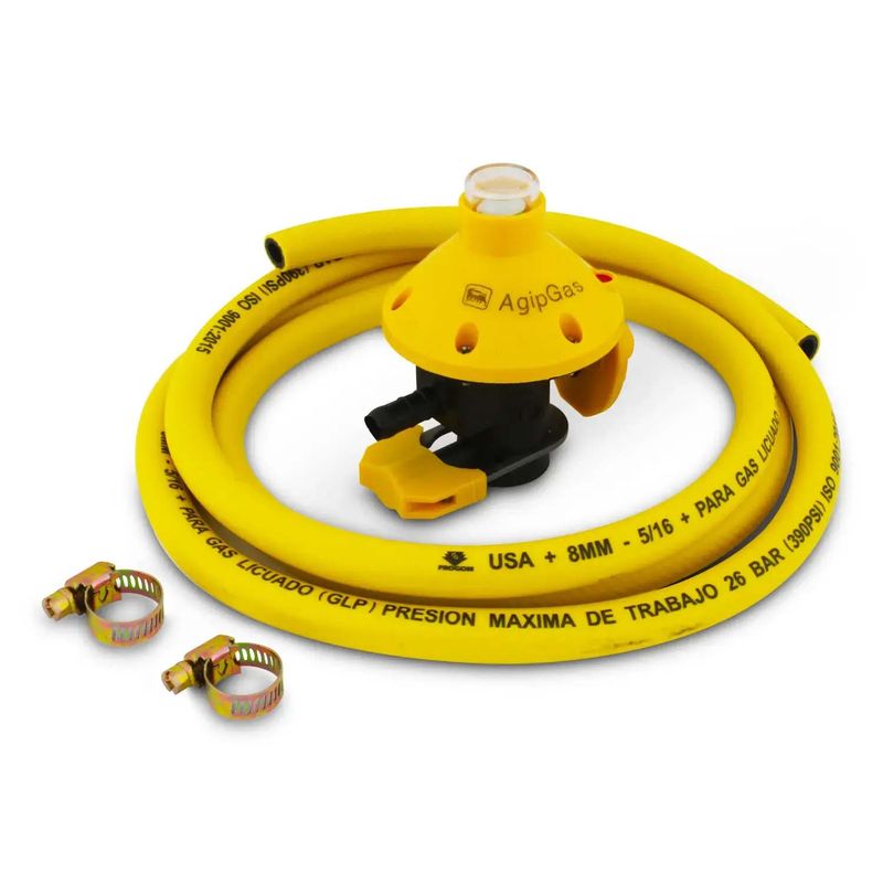 Juego-3-en-1-para-Gas-GLP-para-cocinas-hornos-calefones.-pack-x-Regulador-manguera-de-2-m-y-2-abrazaderas.