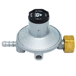 Regulador de gas de uso industrial, Salida regulable de 22 a 50mbar. para instalaciones domésticas de doble etapa - RECA