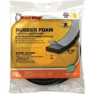 Cinta selladora impermeable de esponja en polivinilo para puertas, ventanas y usos automotrices. 10" - THERMWELL PRODUCTS