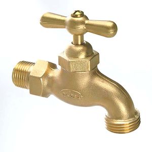 Llave para manguera 1/2" pesada con aireador de bronce. - EDESA