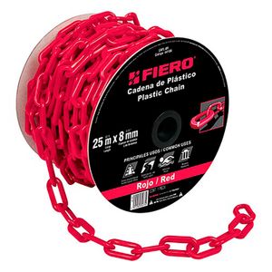 cadena de 8 mm de plástico rojo - FIERO