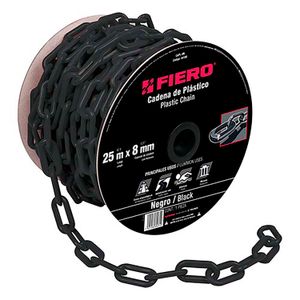 cadena de 8 mm de plástico negro - FIERO