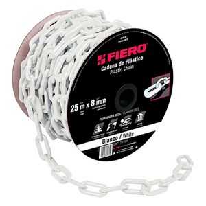 cadena de 8 mm de plástico blanco - FIERO