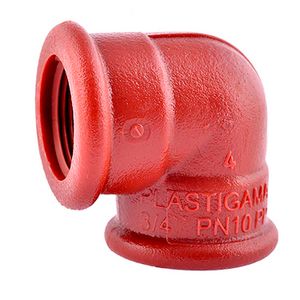 Codo roscable hembra de 3/4 pulgada en 90 grados - PLASTIGAMA