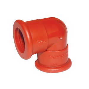 Codo roscable hembra de 1/2 pulgada en 90 grados - PLASTIGAMA