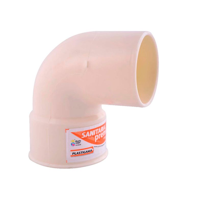Codo-PVC-para-desague-de-2-pulgadas-x-90-grados.-Policloruro-de-vinilo