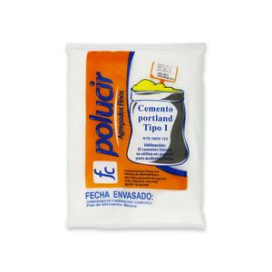Cemento categoría portland tipo 1 para acabados finos; 1 kg - POLUCIR