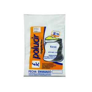 Yeso de 2 kg para aplicaciones de corrección para cualquier tipo de superficie de mampostería - POLUCIR