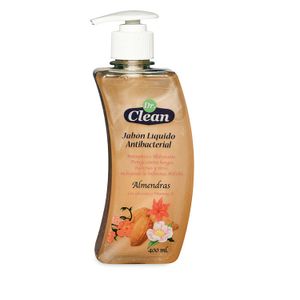 Jabón líquido antibacterial para manos con fragancia a almendras; 400 ml - DR. CLEAN