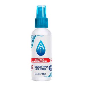 Alcohol desinfectante antibacterial multiusos; 100 ml - A1