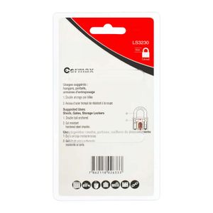 Candado de hierro de 30 mm con sistema de disco y doble anclaje - CERMAX