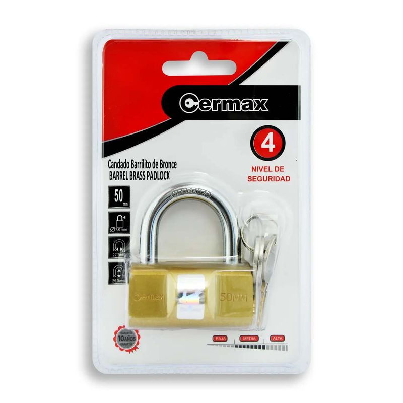 Candado-de-barril-de-laton-macizo-de-50-mm-con-arco-de-acero-endurecido-cromado.-USO-PESADO