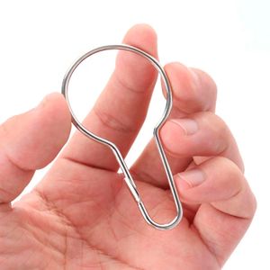 Gancho para cortina metálico para cortina de baño ajustable a presión, elaborado en material de hierro niquelado - WRT