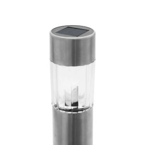 Lámpara solar LED ideal para jardín elaborada en plástico PP más acero inoxidable y batería solar recargable - DECORE