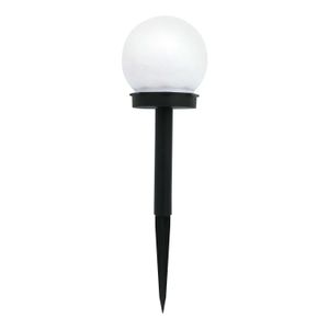 Lámpara solar LED ideal para jardin tipo bombillo elaborada en plástico PP con batería solar recargable - DECORE
