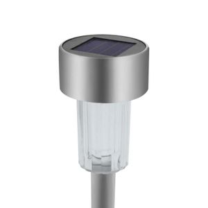 Lámpara solar LED ideal para jardín elaborada en plástico PP más acero inoxidable y batería solar recargable - DECORE