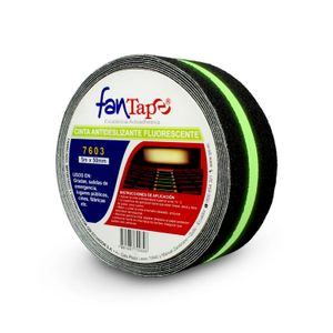 Cinta adhesiva antideslizante de 5 cm x 5 m, con franja fluorescente que brilla en la obscuridad - FANTAPE