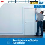 Cinta de pintor multisuperficie, cinta azul sin residuos UV, cinta adhesiva  de pintura de pared con líneas afiladas para pintura en interiores y