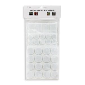 Fieltros Blancos Circulares 88 Piezas - WRT