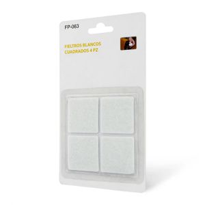 Fieltros Blancos Cuadrados 4 Piezas - WRT