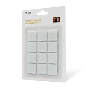 Fieltros Blancos Cuadrados 12 Piezas - WRT
