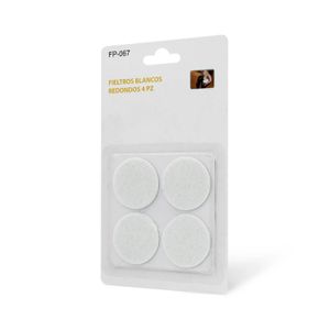 Fieltros Blancos Redondos 4 Piezas - WRT