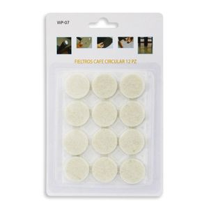 Fieltros Cafe Circular 12 Piezas - WRT