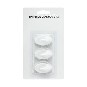 Ganchos Blancos 3 Piezas - WRT