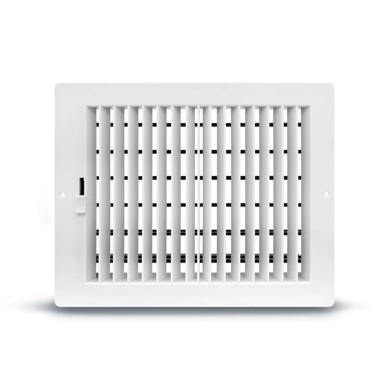 HG Power - Rejilla de ventilación redonda de 6 pulgadas, rejilla de ABS  ajustable, cubierta de rejilla blanca, ajuste para ventilación de baño