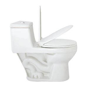 Inodoro OASIS redondo power clean plus blanco. - EDESA