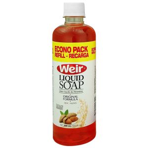 Jabon Liquid Recarga Almendras 500Ml Weir - WEIR