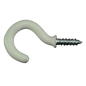 Gancho Con Vinil Blanco 7/8", 4 Uds - MIDWEST FASTENER