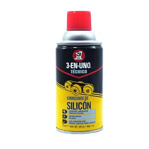 Aceite lubricante de silicón compatible con metales, plásticos, hule y madera. 284 ml - 3 EN 1