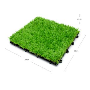 Piso Exterior Pvc T/Cesped 30X30 Gc1 Cj 4Pz - WRT