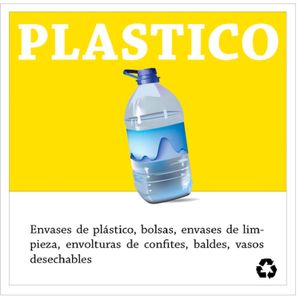 Adhesivo Reciclaje De Plastico 20X20Cm - SAFETY ECUADOR