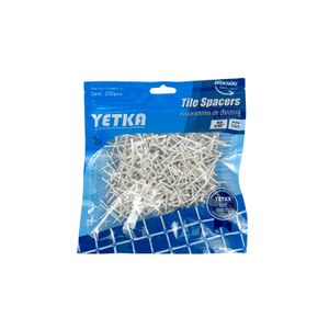 Cruceta P/Azulejo 1Mm 200Und Yetka - YETKA