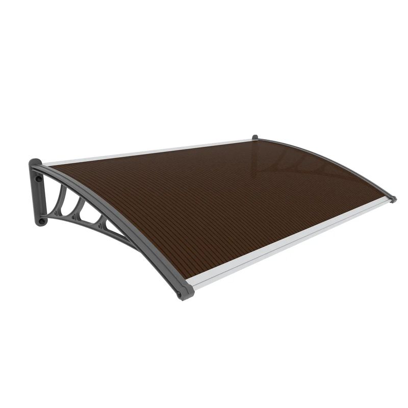 Alero-Polic.-Bronce-125X150-Soporte-Gris-Cafe