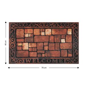 Tapete Entrada Cafe Oscuro Welcome 45,7X6,2Cm - SIMPLE SPACES