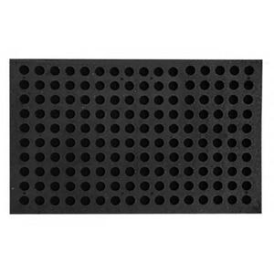 Afombra antifatiga ergonómica de caucho reciclado de 48,5 x 75,5 x 5 cm negra. - ECOCAUCHO