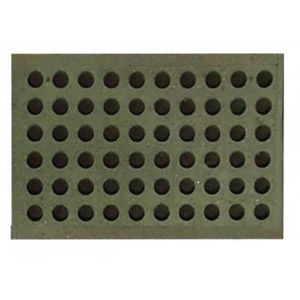 Afombra antifatiga ergonómica de caucho reciclado de 48,5 x 75,5 x 5 cm verde. - ECOCAUCHO