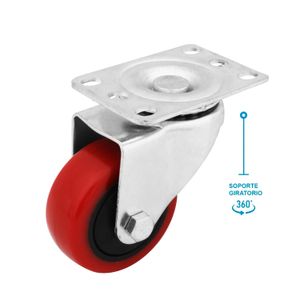 Garrucha 3" 80Kg Pu.Pg.I. - PROSOURCE